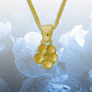 gold blossom pendant