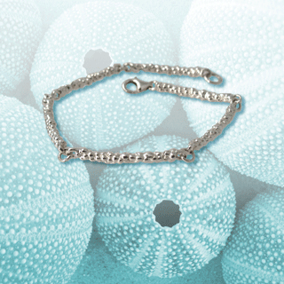 Silver coral  bracelet