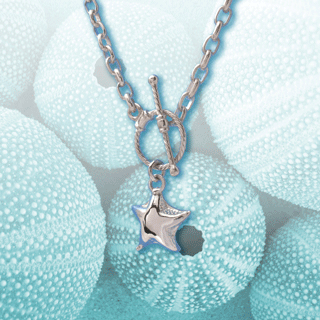 silver cushion starfish bracelet