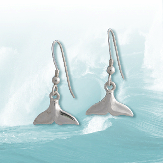 dolphin fluke earrings