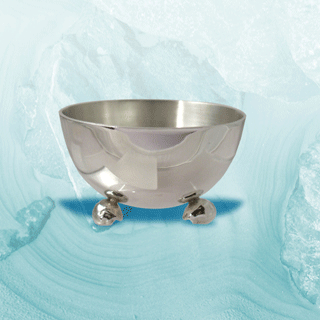 Silver pinch pot