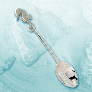 silver seahorse spoon