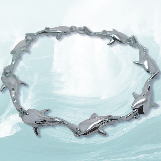 silver whale sharkbracelet