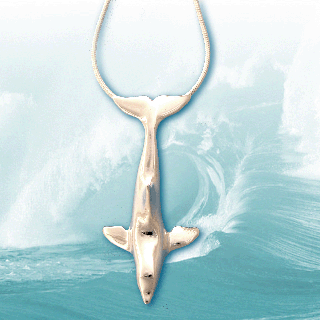 silver dolphin pendant