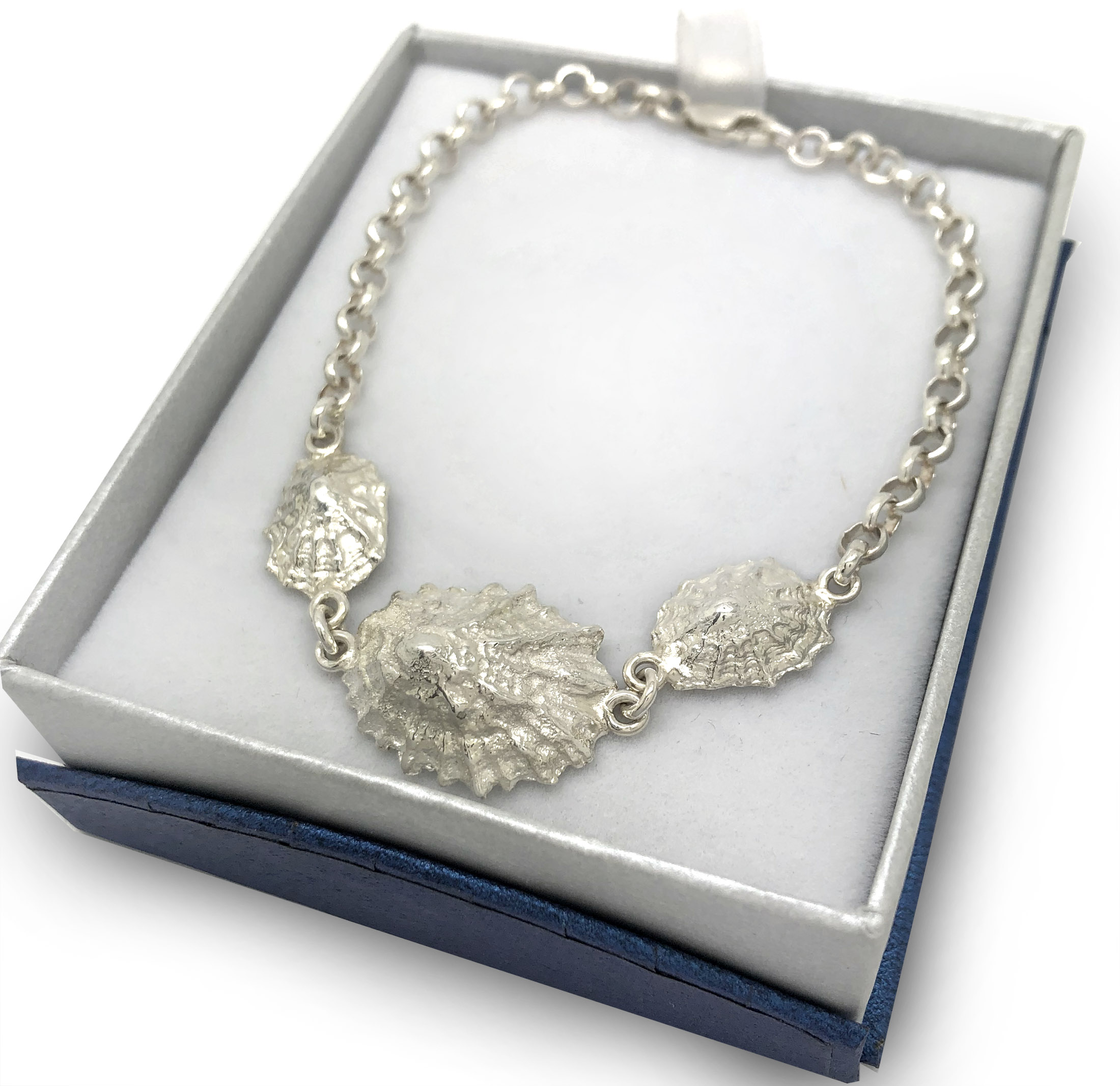 sea shell bracelet with limpets