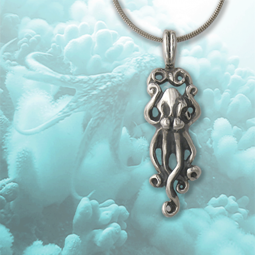 silver_octopus pendant