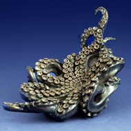 bronze octopus sculpture