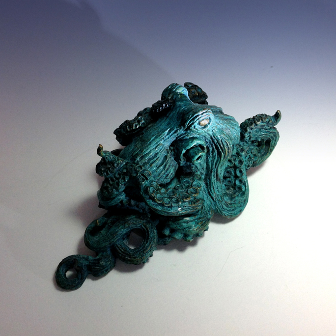 minature octopus sculpture