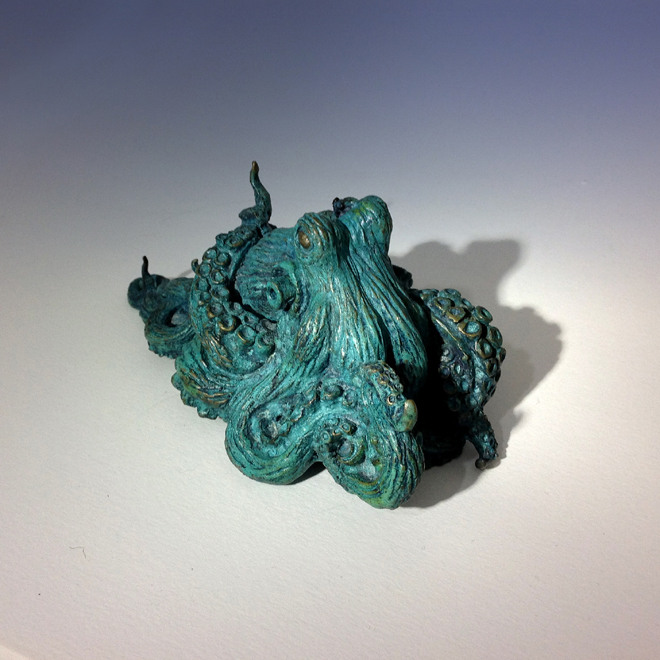 minature octopus sculpture