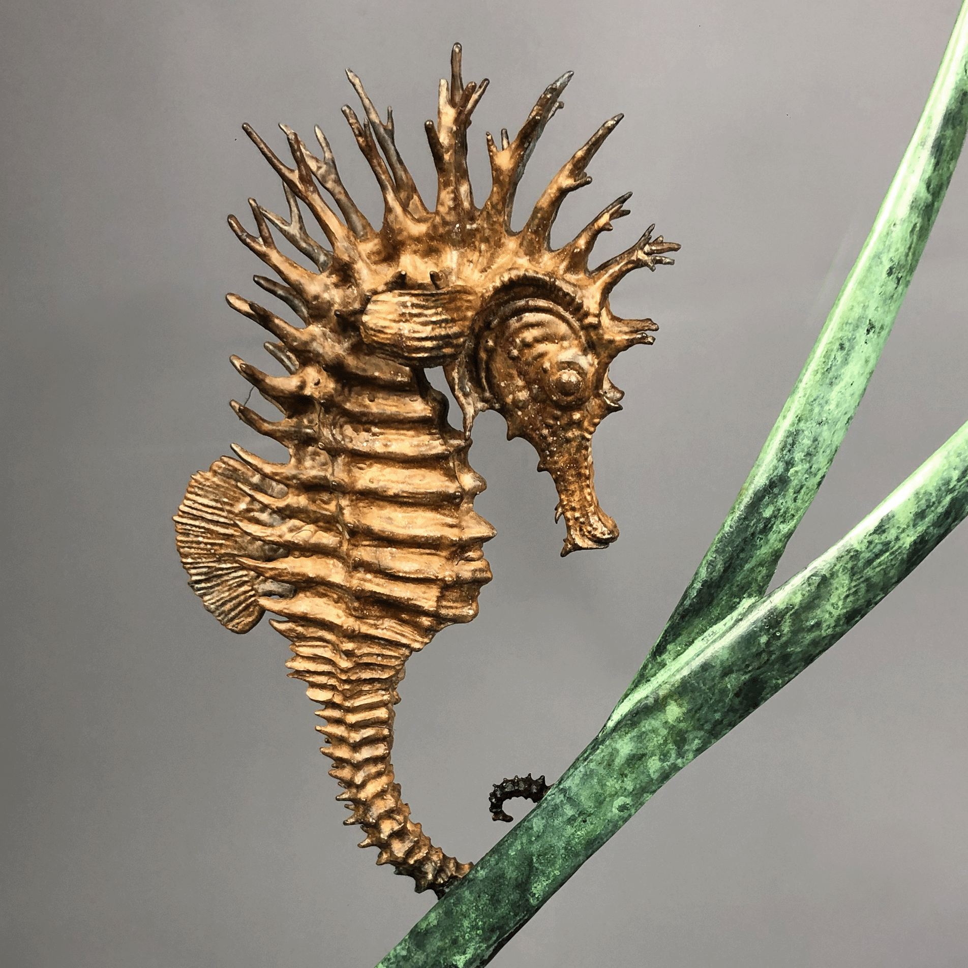 Bronze Seahorse Sculpture III