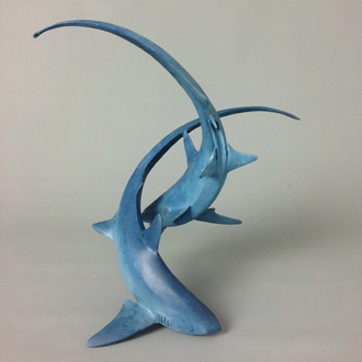 thresher shark sculpture