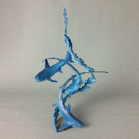 thresher shark sculpture