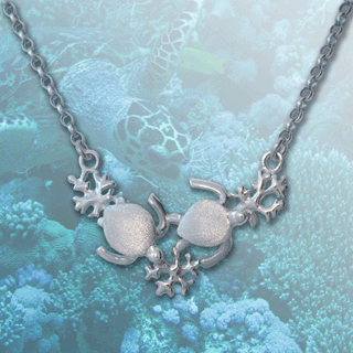 silver turtle necklace