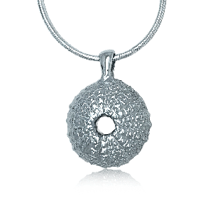 SIlver urchin pendant