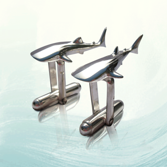 whale shark cufflinks